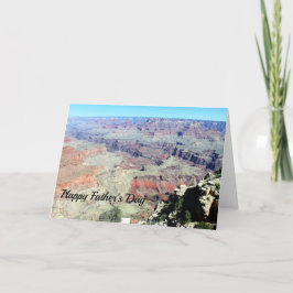 Tarjeta feliz del día de padre del Gran Cañón