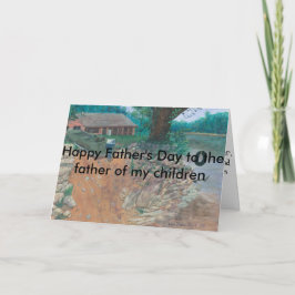 Tarjeta feliz del día de padre para el padre de mi