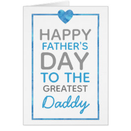 Tarjeta feliz del día de padre para el papá más