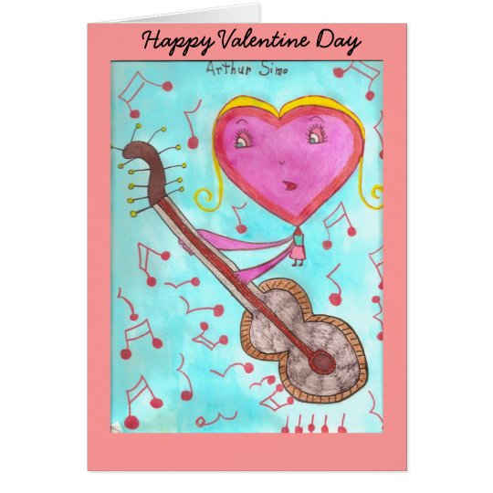 Tarjeta feliz del día de San Valentín