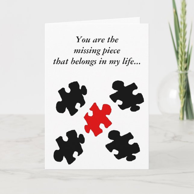 Tarjeta feliz del día de San Valentín del amor del (Anverso)