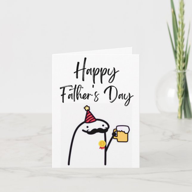Tarjeta feliz del día del padre (Anverso)