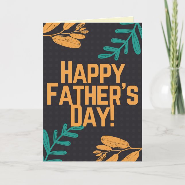Tarjeta feliz del día del padre (Anverso)