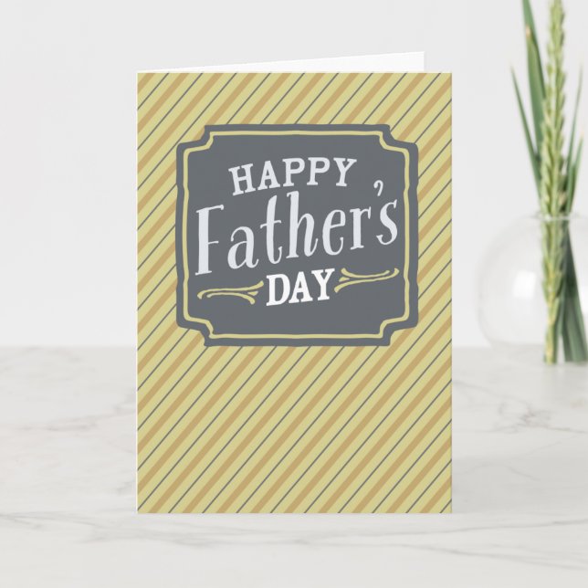 Tarjeta feliz del día del padre (Anverso)