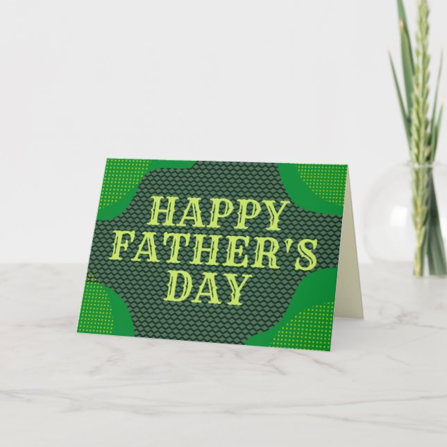 Tarjeta feliz del día del padre (Anverso)