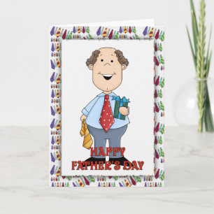 Tarjeta feliz del día del padre para el Personaliz