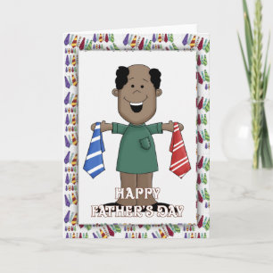 Tarjeta feliz del día del padre para el Personaliz