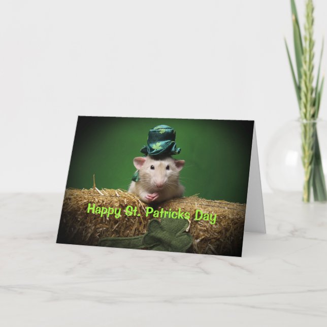 Tarjeta feliz del día del St. Patricks (Anverso)