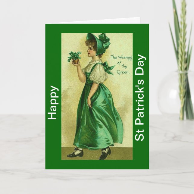Tarjeta feliz del día del St Patricks (Anverso)