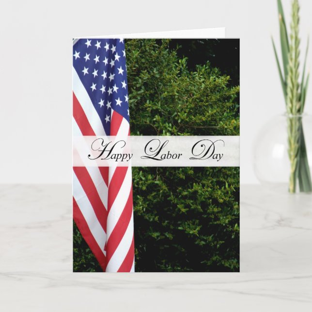 Tarjeta feliz del Día del Trabajo (Anverso)