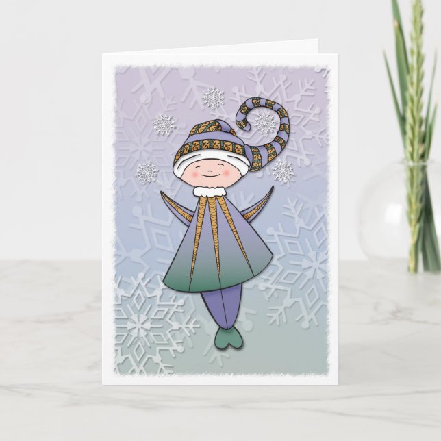 Tarjeta feliz del duende (Anverso)