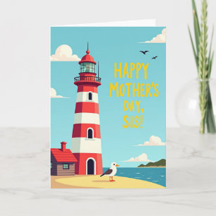 Tarjeta Feliz del Faro Rayado