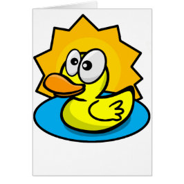 Tarjeta feliz del pato