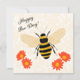 Tarjeta Feliz Día de Abeja