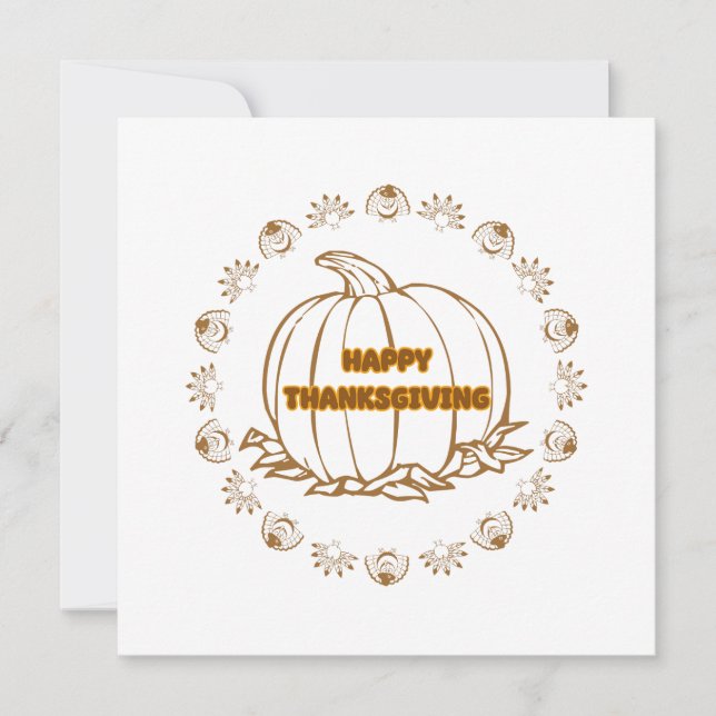 Tarjeta feliz día de acción de gracias