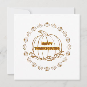 Tarjeta feliz día de acción de gracias