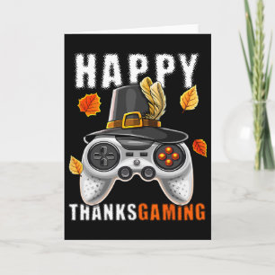 Tarjeta Feliz Día de Acción de Gracias Controlador de Vide