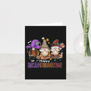 Tarjeta Feliz Día de Acción de Gracias Hallothankmas Gnome