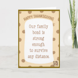 Tarjeta Feliz Día de Acción de Gracias para la familia