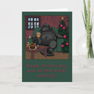 Tarjeta Feliz día de Acción de Gracias y todo ese otro rel