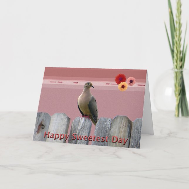 Tarjeta Feliz día de amor Dove (Anverso)