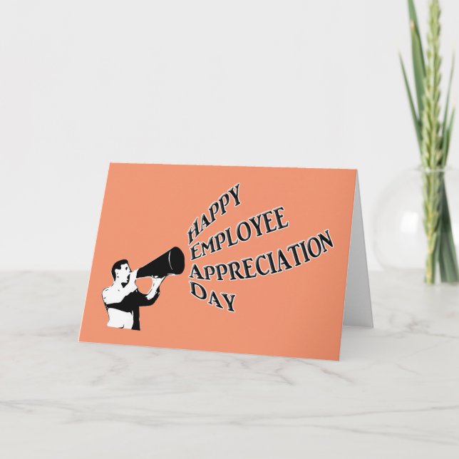 Tarjeta Feliz Día de Apreciación de Empleados (Anverso)