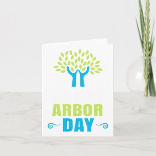 Tarjeta Feliz Día de Arbor Día de la Tierra Reciclaje Salv
