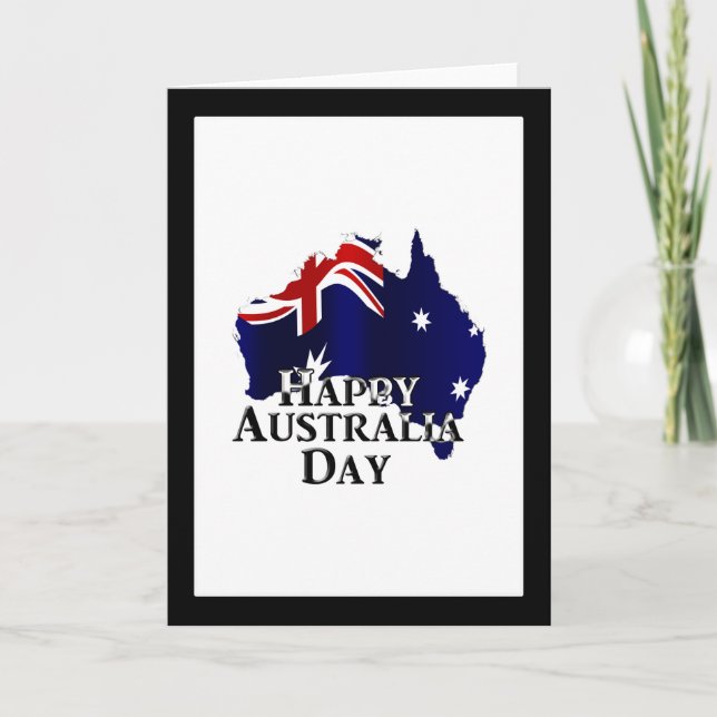 Tarjeta Feliz Día de Australia (Anverso)