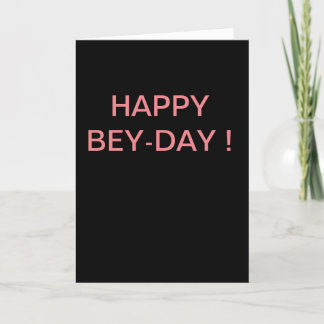 Tarjeta Feliz día de bey