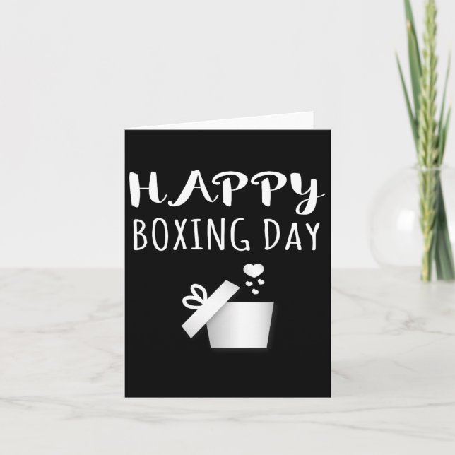 Tarjeta Feliz día de boxeo Navidades de camisetas Tee de v (Anverso)