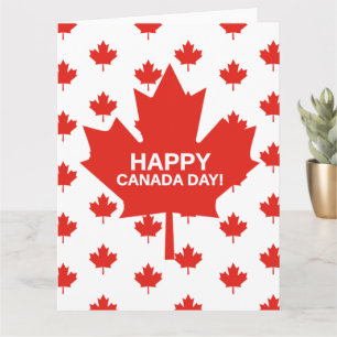 Tarjeta Feliz Día de Canadá