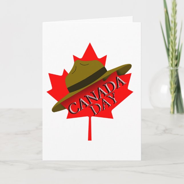 Tarjeta Feliz Día de Canadá (Anverso)