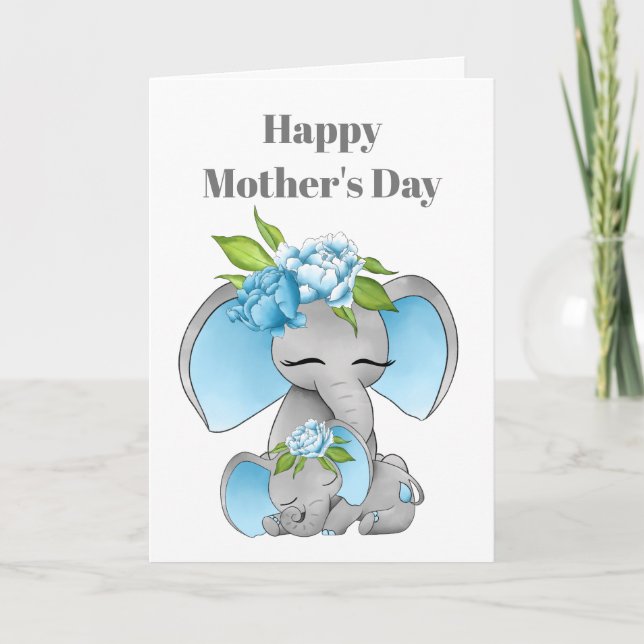 Tarjeta Feliz día de fiesta de la madre (Anverso)