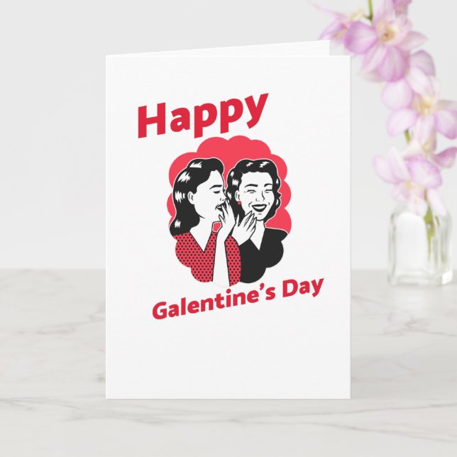Tarjeta Feliz Día de Galentine (Orquídea)