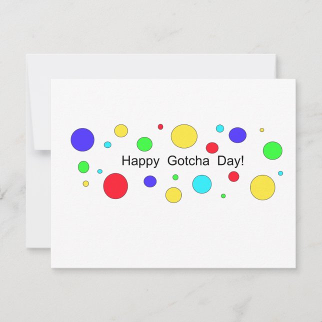 Tarjeta ¡Feliz Día de Gotcha! (Anverso)