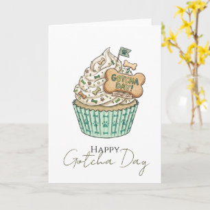 Tarjeta Feliz Día de Gotcha Temática Canina