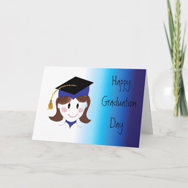 Tarjeta Feliz Día de Graduación (Anverso)
