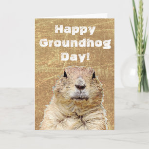 Tarjeta Feliz Día De Groundhog Para Ti