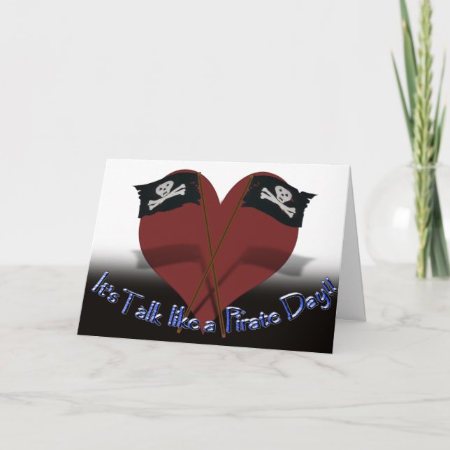 Tarjeta Feliz día de "Hablar como un pirata" (Anverso)