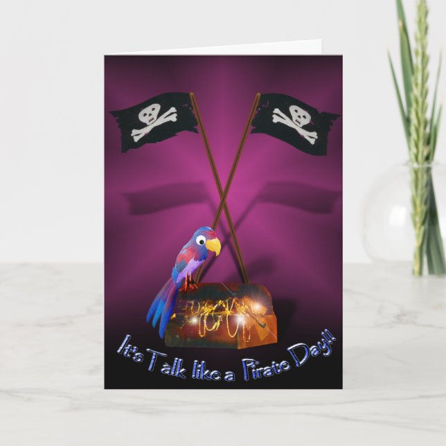 Tarjeta Feliz día de "Hablar como un pirata" (Anverso)