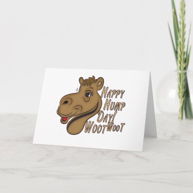 Tarjeta Feliz Día de Hump Woot (Anverso)