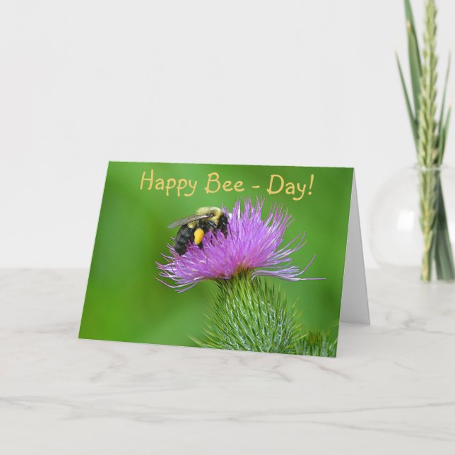 Tarjeta Feliz Día de la Abeja (Anverso)