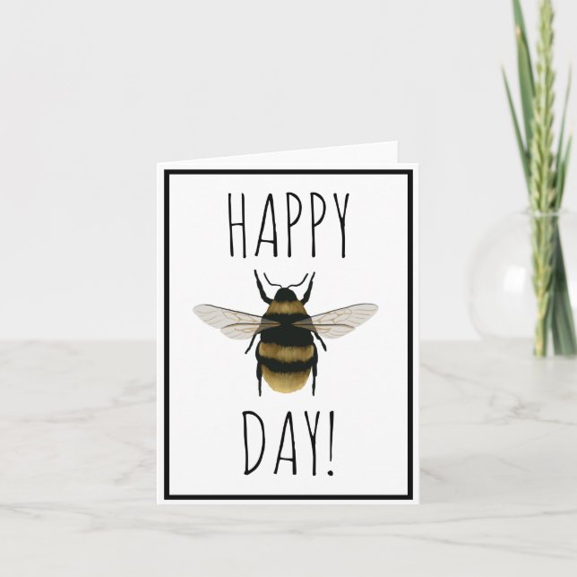 Tarjeta Feliz Día de la Abeja (Anverso)