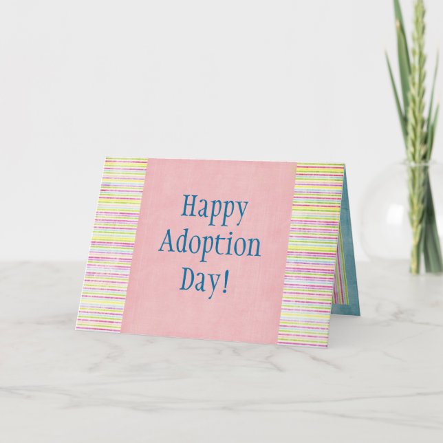 Tarjeta ¡Feliz Día de la Adopción! (Anverso)