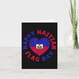 Tarjeta Feliz Día de la Bandera Haitiana Guay Mujeres del
