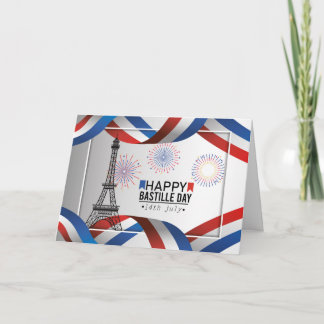 Tarjeta Feliz Día de la Bastilla - 14 de julio