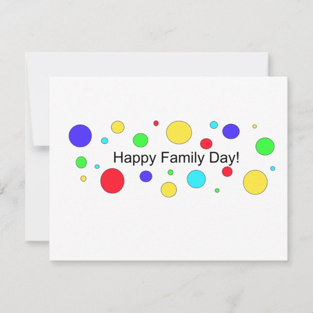Tarjeta ¡Feliz Día de la Familia! (Anverso)