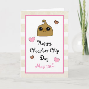 Tarjeta Feliz Día de la Galleta con Chips de Chocolate Fie