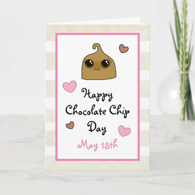 Tarjeta Feliz Día de la Galleta con Chips de Chocolate Fie (Anverso)