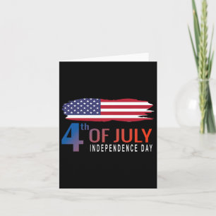Tarjeta Feliz Día de la Independencia 2023 Bandera America
